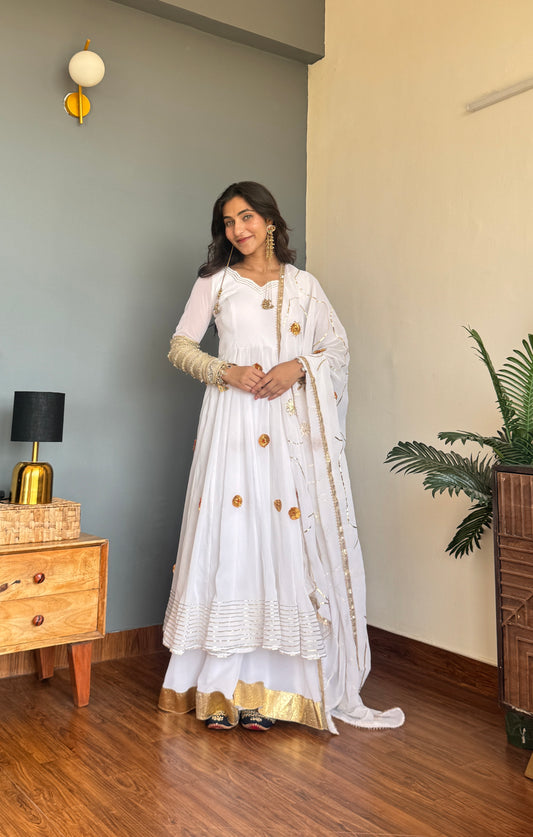 Safed Gota Anarkali
