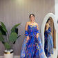 Blue rushed Bawaal Set