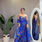 Blue rushed Bawaal Set