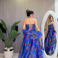 Blue rushed Bawaal Set
