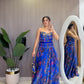 Blue rushed Bawaal Set