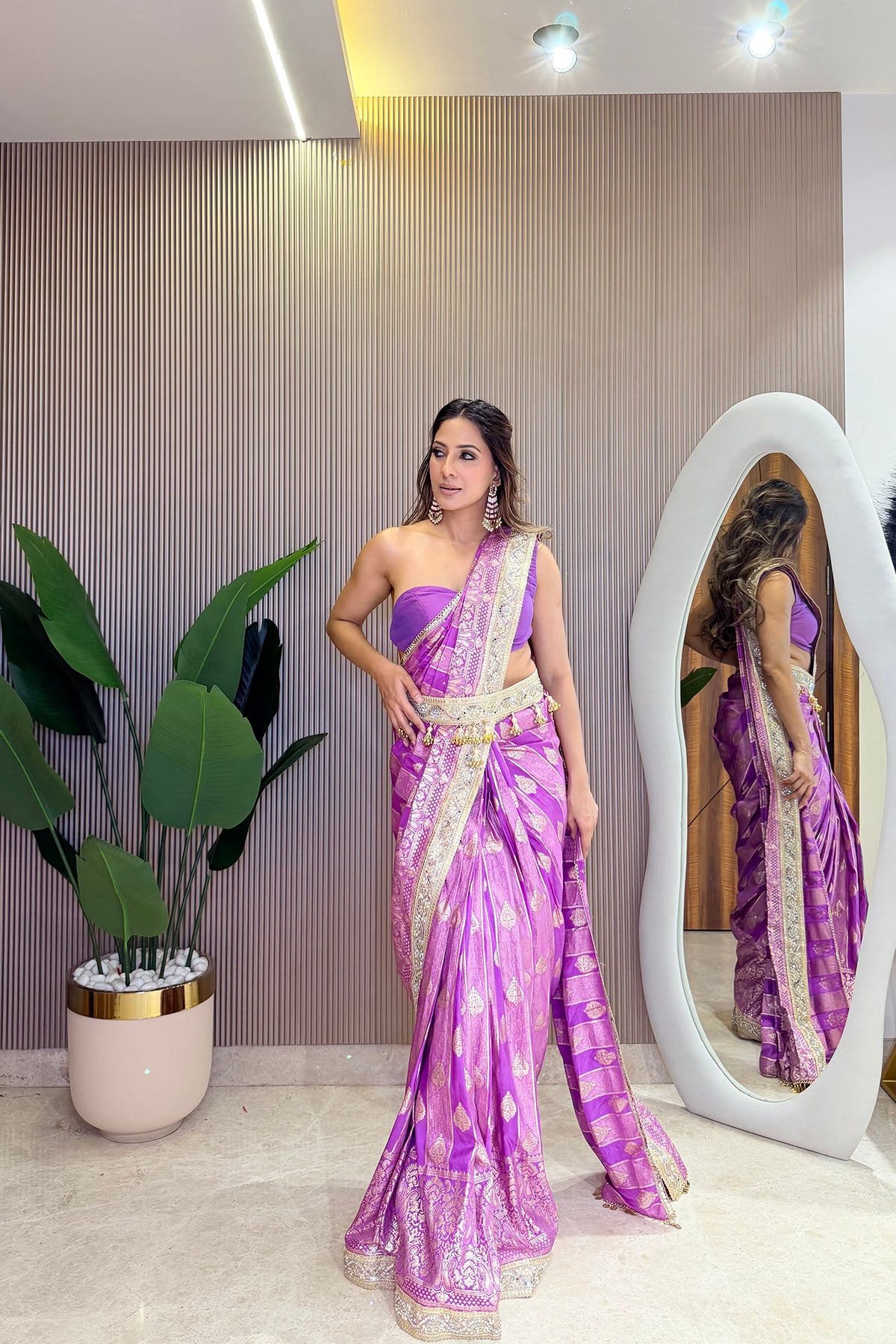 Jamuni Jalwa Pre-Draped Saree