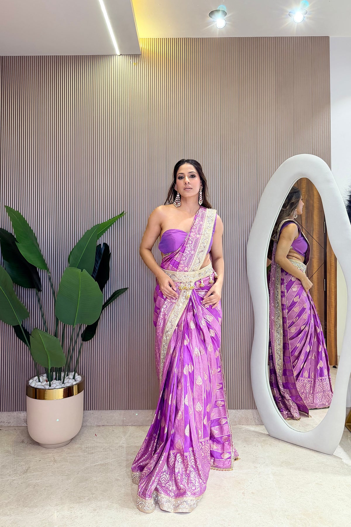 Jamuni Jalwa Pre-Draped Saree