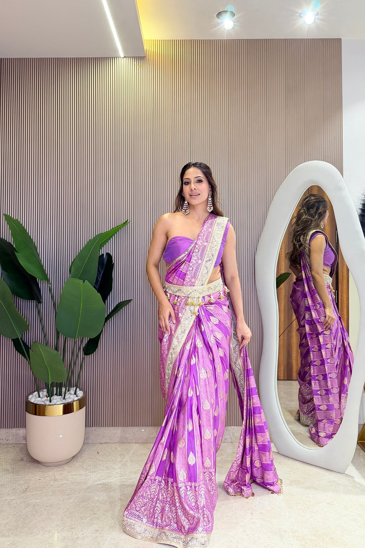 Jamuni Jalwa Pre-Draped Saree