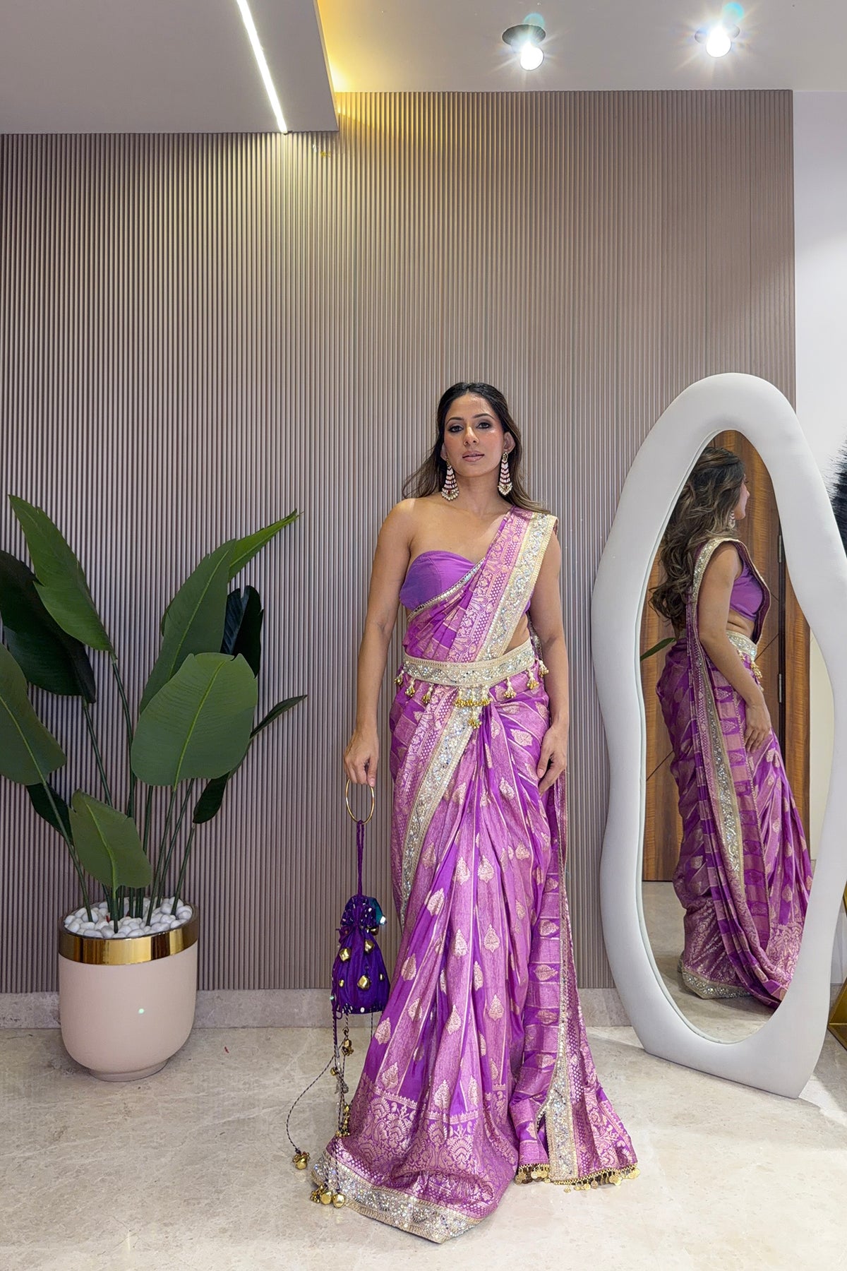 Jamuni Jalwa Pre-Draped Saree