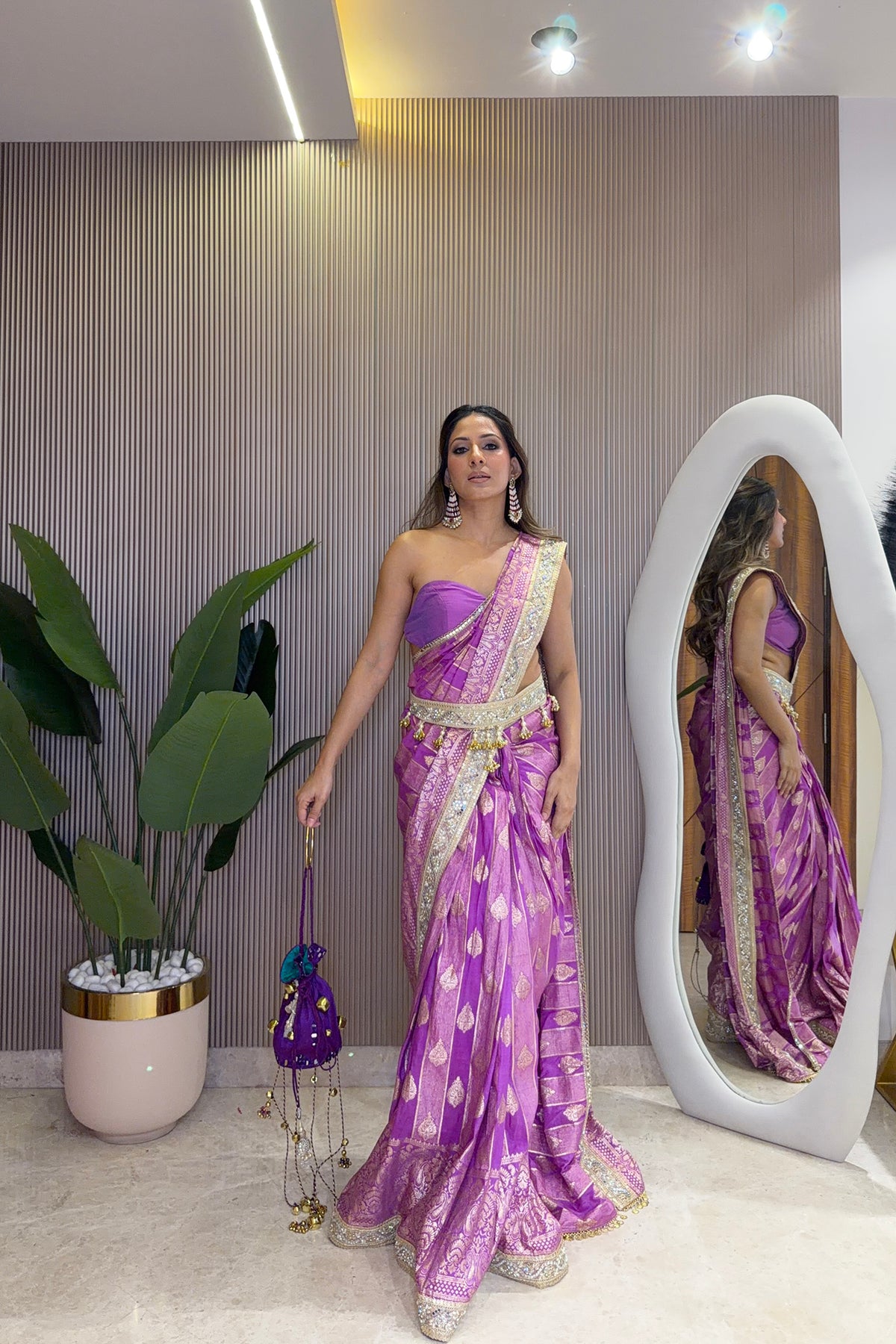 Jamuni Jalwa Pre-Draped Saree
