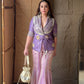 Lavender Ziya Jacket Sharara Set