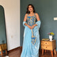 Azure Affair Drape Saree Set