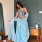Azure Affair Drape Saree Set