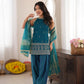 Teal Thumka Farshi Salwar Set