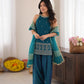 Teal Thumka Farshi Salwar Set