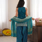 Teal Thumka Farshi Salwar Set