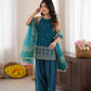 Teal Thumka Farshi Salwar Set
