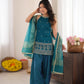 Teal Thumka Farshi Salwar Set