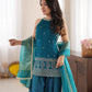 Teal Thumka Farshi Salwar Set