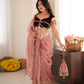 Gulabi Tashan & Tevar Saree Set
