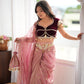 Gulabi Tashan & Tevar Saree Set