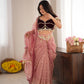 Gulabi Tashan & Tevar Saree Set