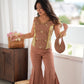 Dusty Rose Gulabi Gupshup Flare Set