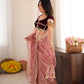 Gulabi Tashan & Tevar Saree Set