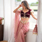 Gulabi Tashan & Tevar Saree Set