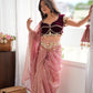 Gulabi Tashan & Tevar Saree Set
