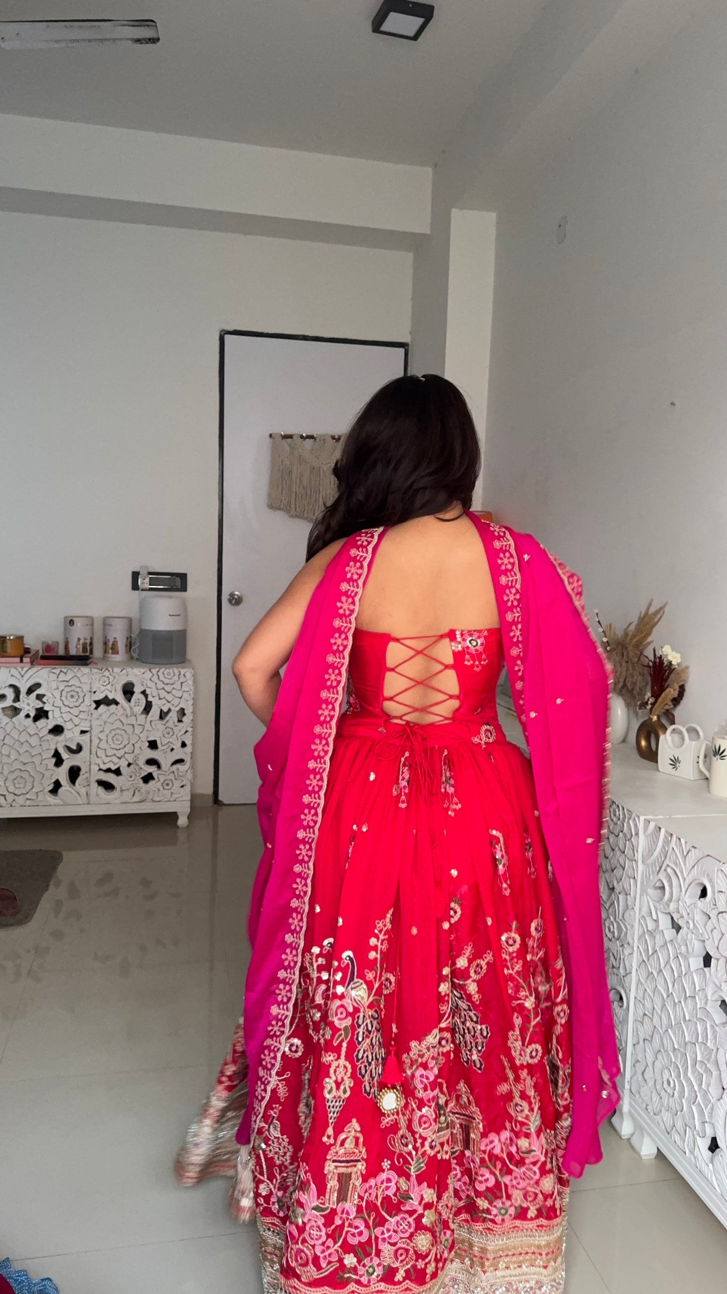 Laal Noor Embroidered Bridal Lehenga Set