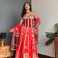 Blossom Bhandani Corset Lehanga with Dupatta
