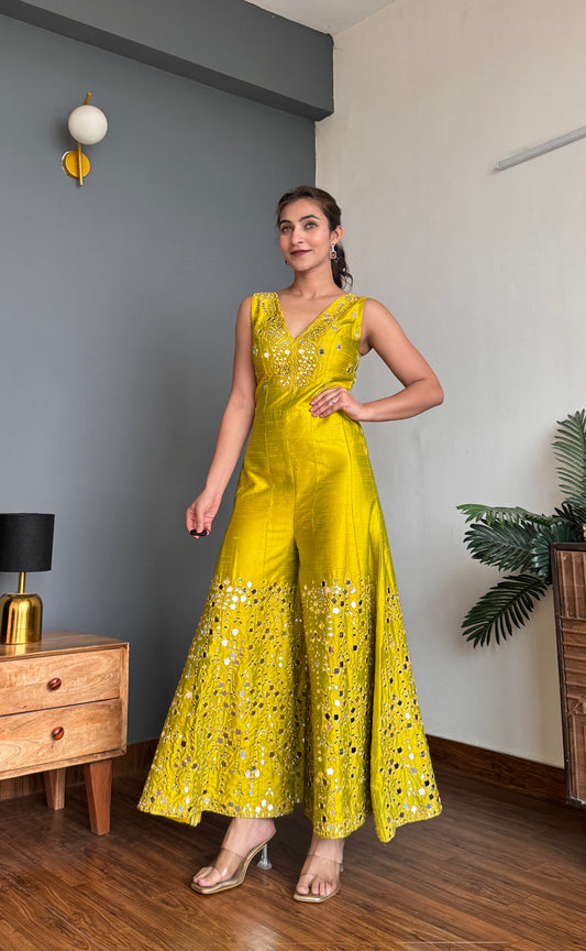 Lemon Green Jumpsuit