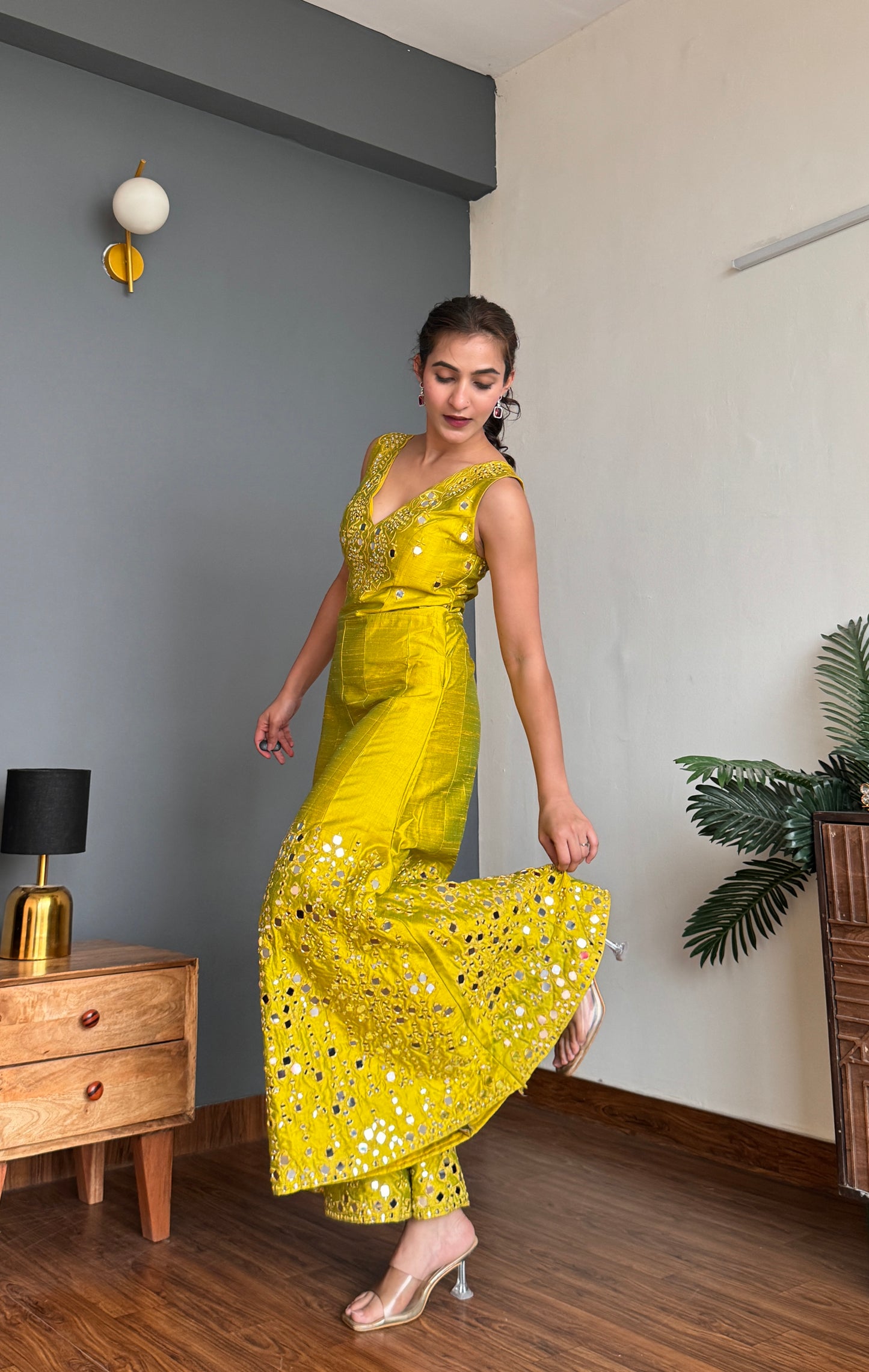 Lemon Green Jumpsuit
