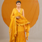 Opulent Granola Kanch Mirror Lehenga Choli with Dupatta
