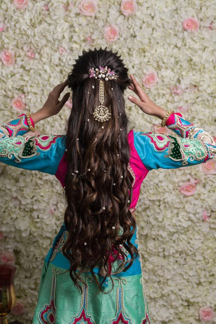 Multi Color Silk Patch Work Embroidery Lehenga