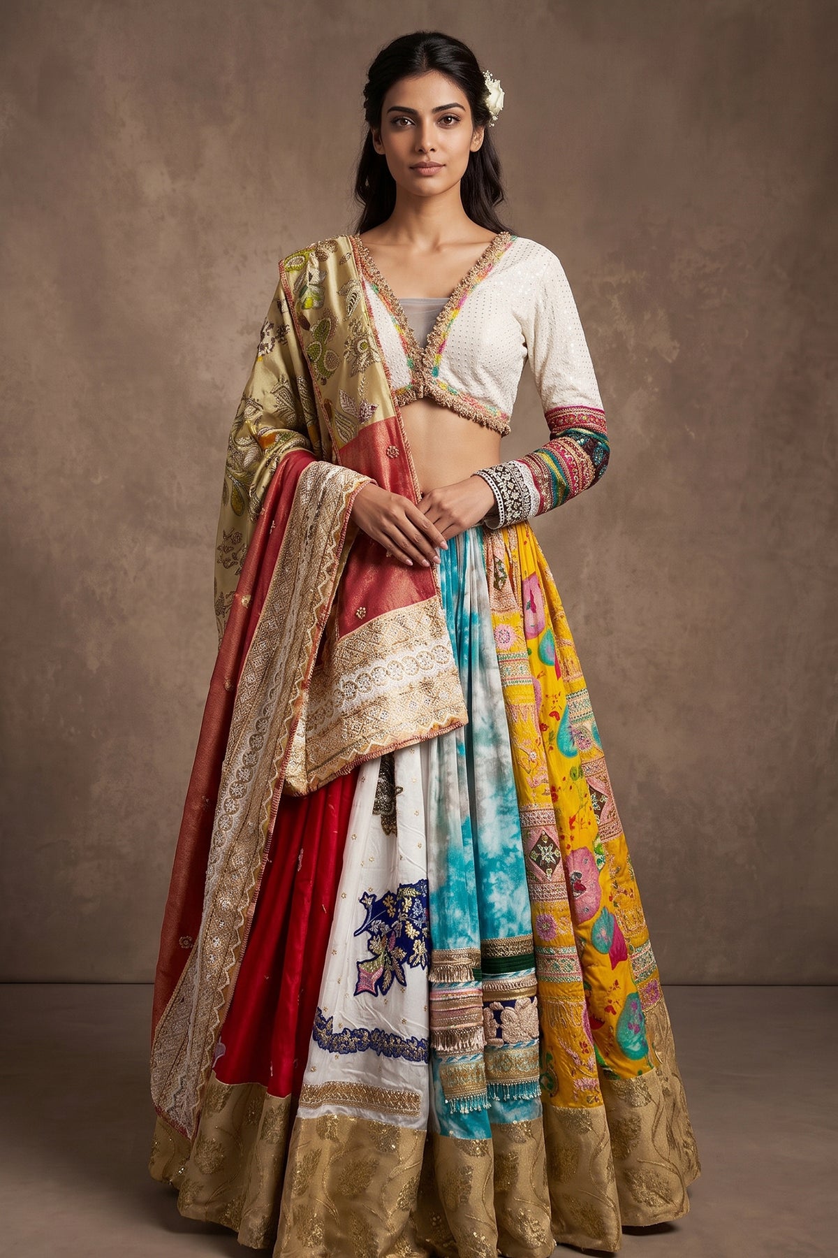 Patchwork Princess Lehenga Set