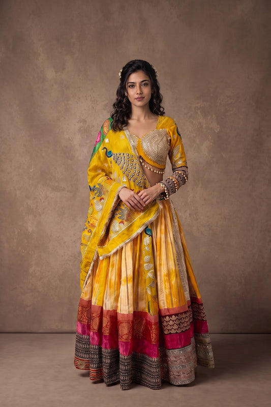 Sunehri Ashrafi Lehenga Set