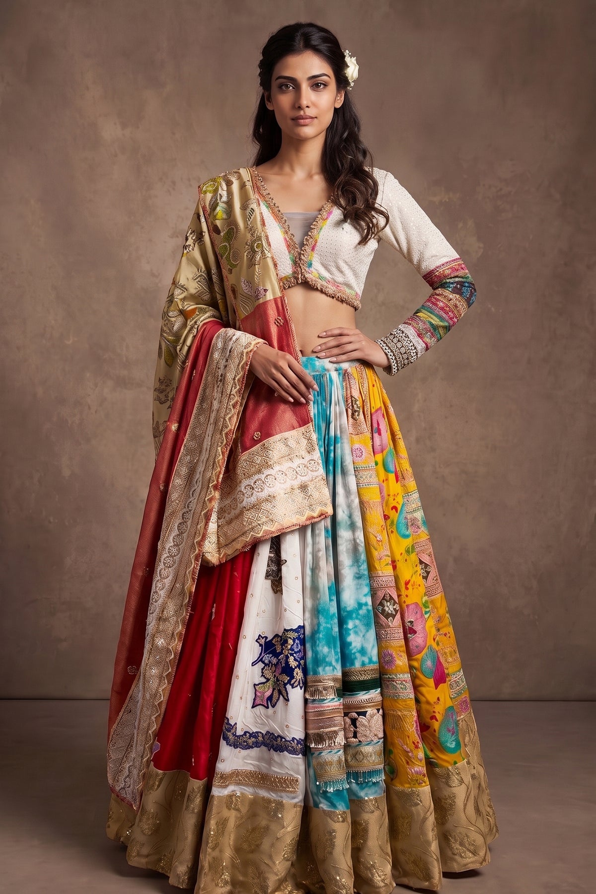 Patchwork Princess Lehenga Set