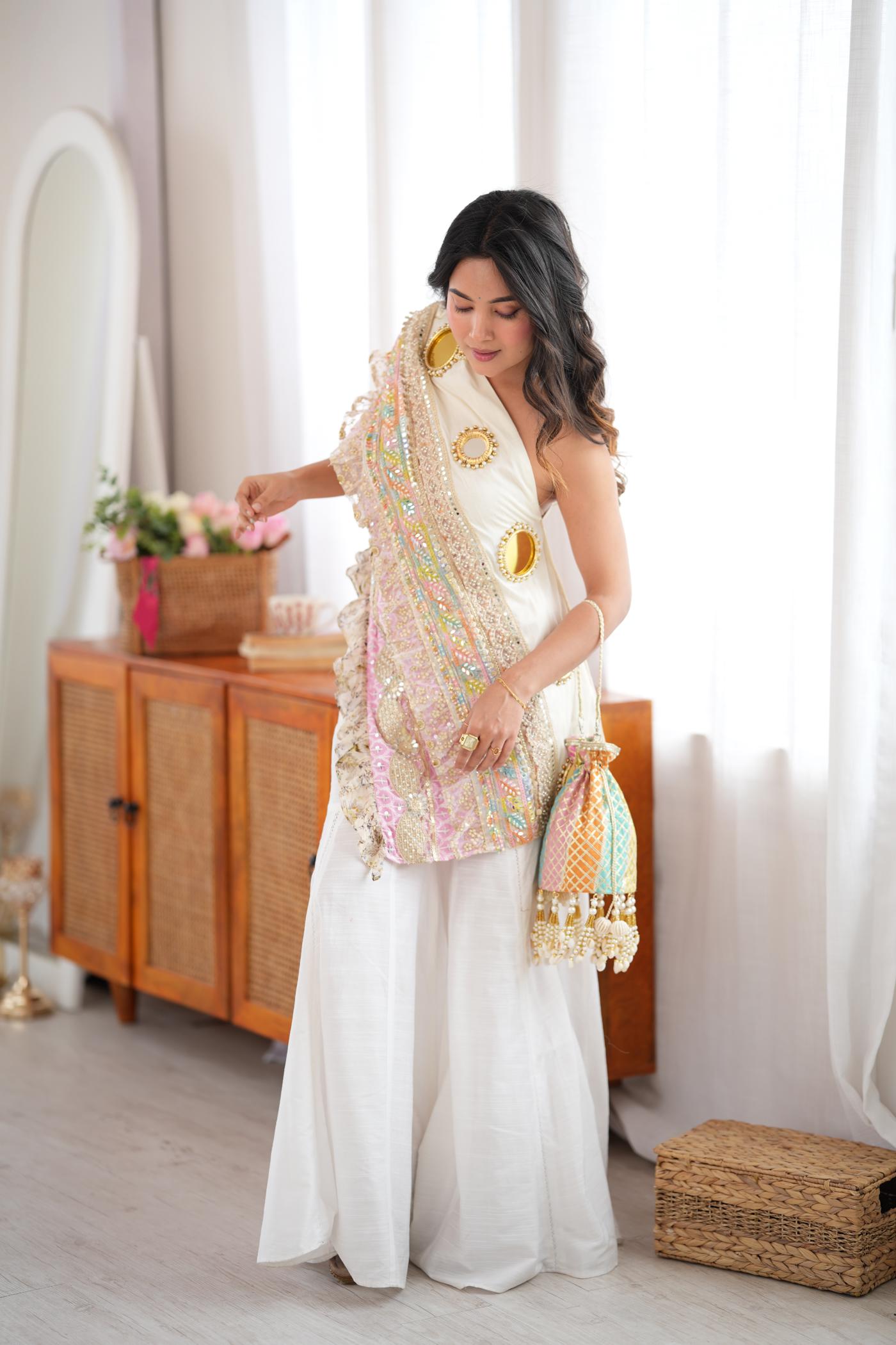 Rang Riot Mirror Sharara Set
