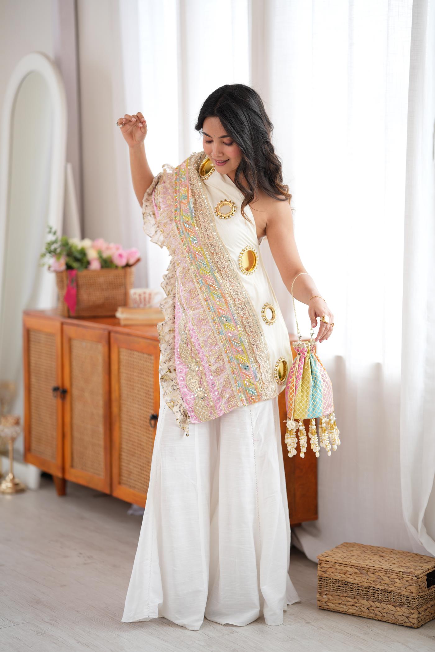 Rang Riot Mirror Sharara Set