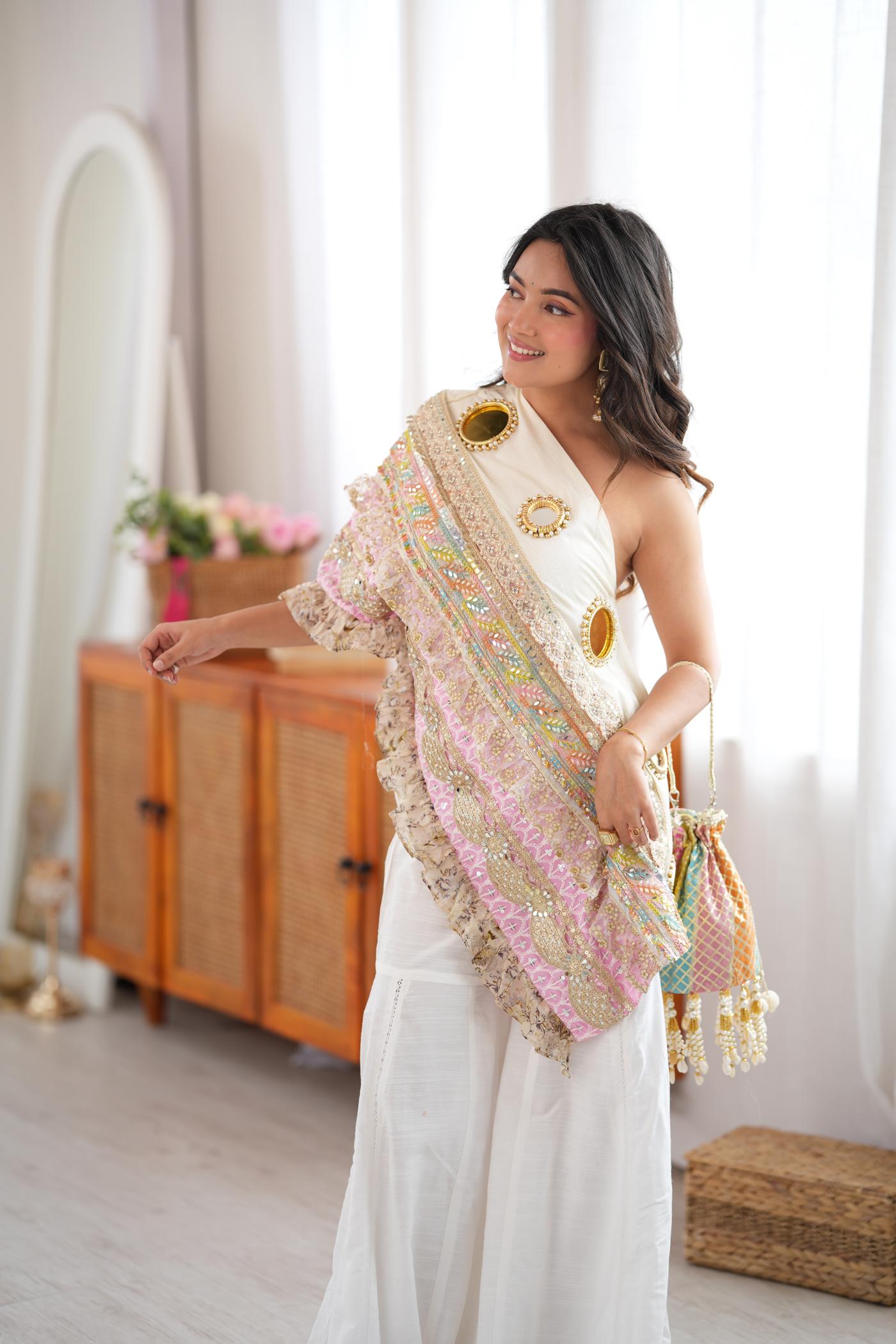 Rang Riot Mirror Sharara Set