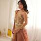 Peach Please Pre-Saree Drape Set