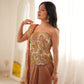Peach Please Pre-Saree Drape Set