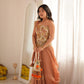 Peach Please Pre-Saree Drape Set