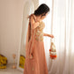 Peach Please Pre-Saree Drape Set