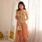 Peach Please Pre-Saree Drape Set