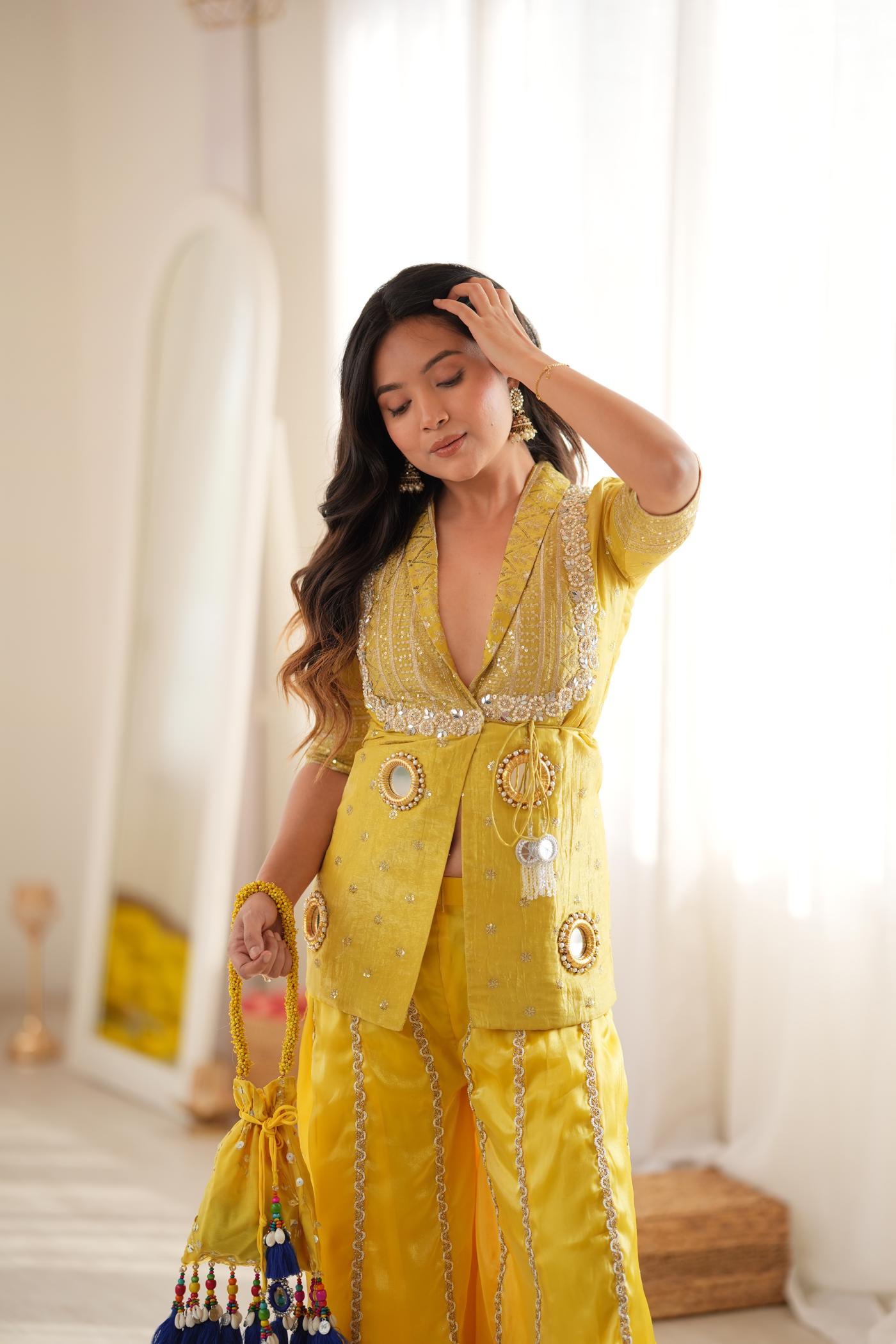 HaldiRang Heer Sharara  Set