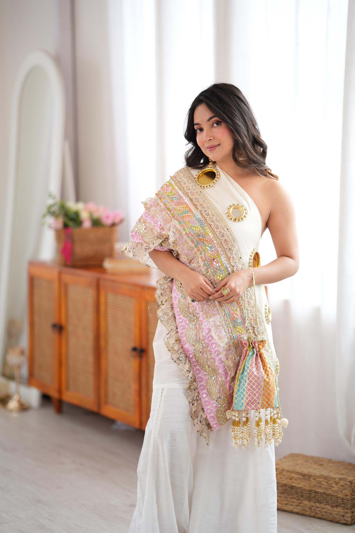 Rang Riot Mirror Sharara Set