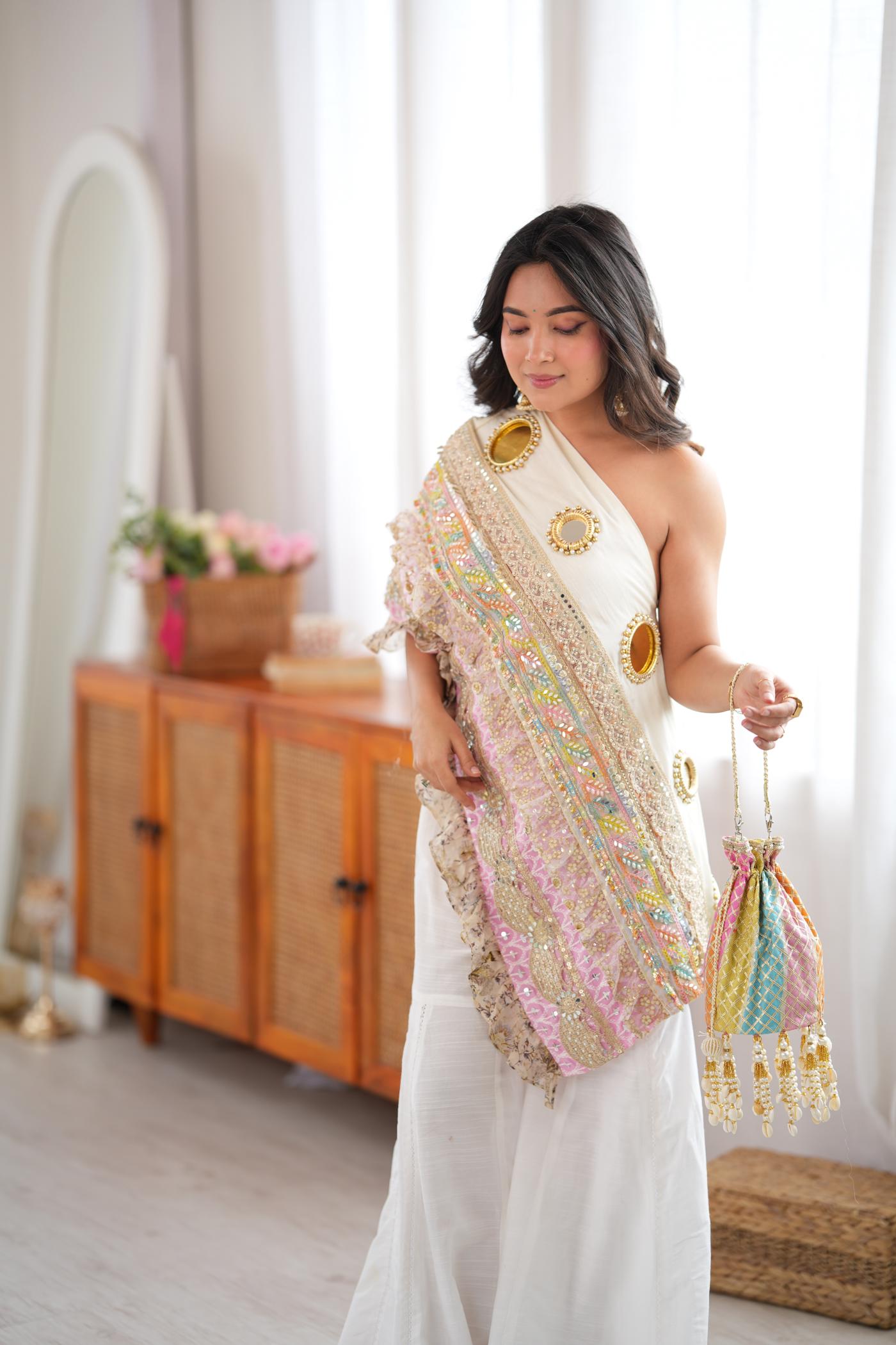 Rang Riot Mirror Sharara Set