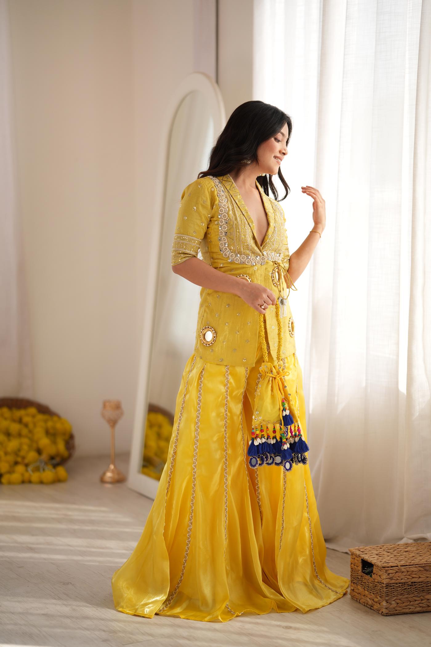 HaldiRang Heer Sharara  Set