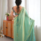 Mint Masala Pre-Draped Saree Set