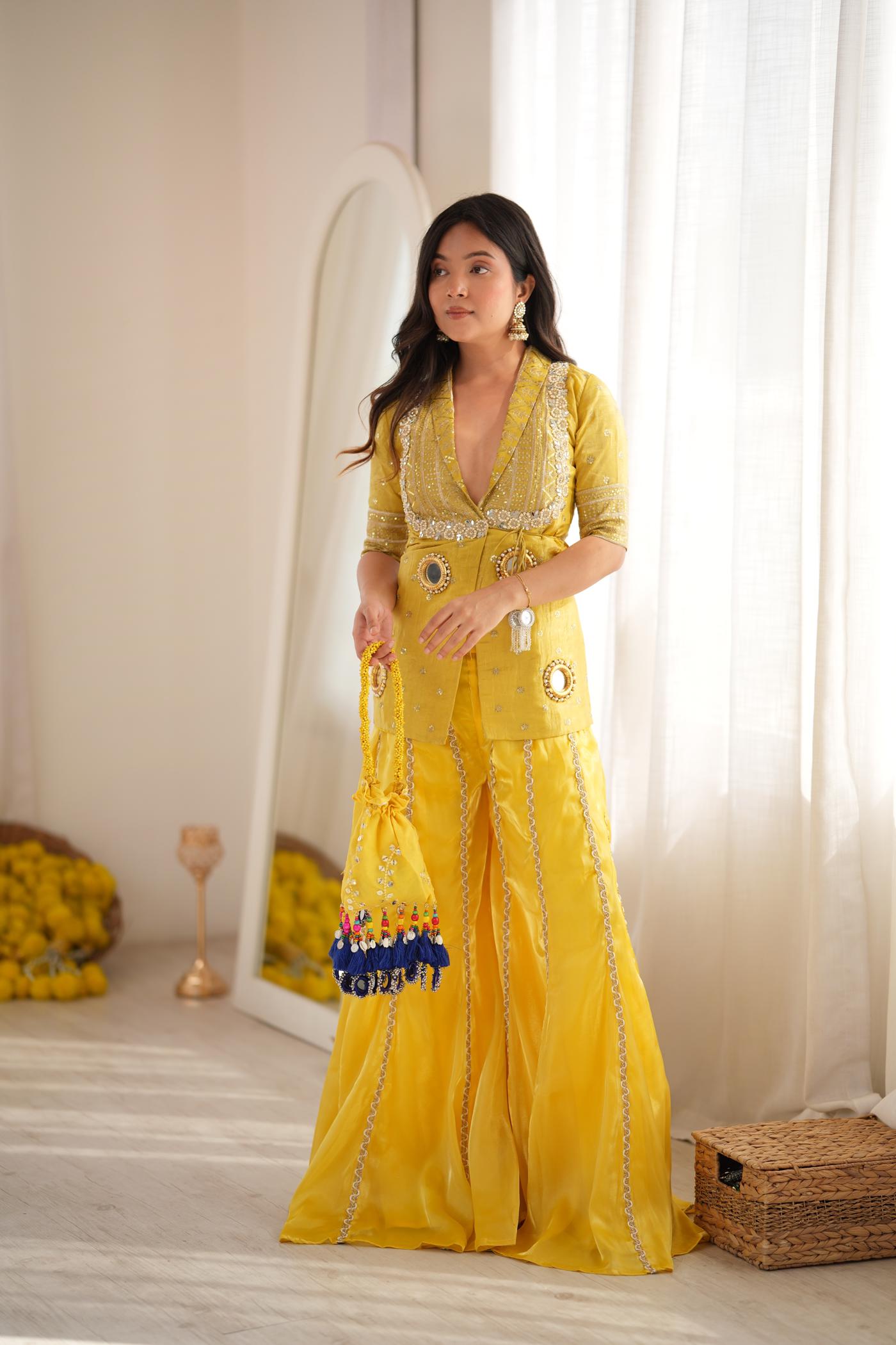 HaldiRang Heer Sharara  Set