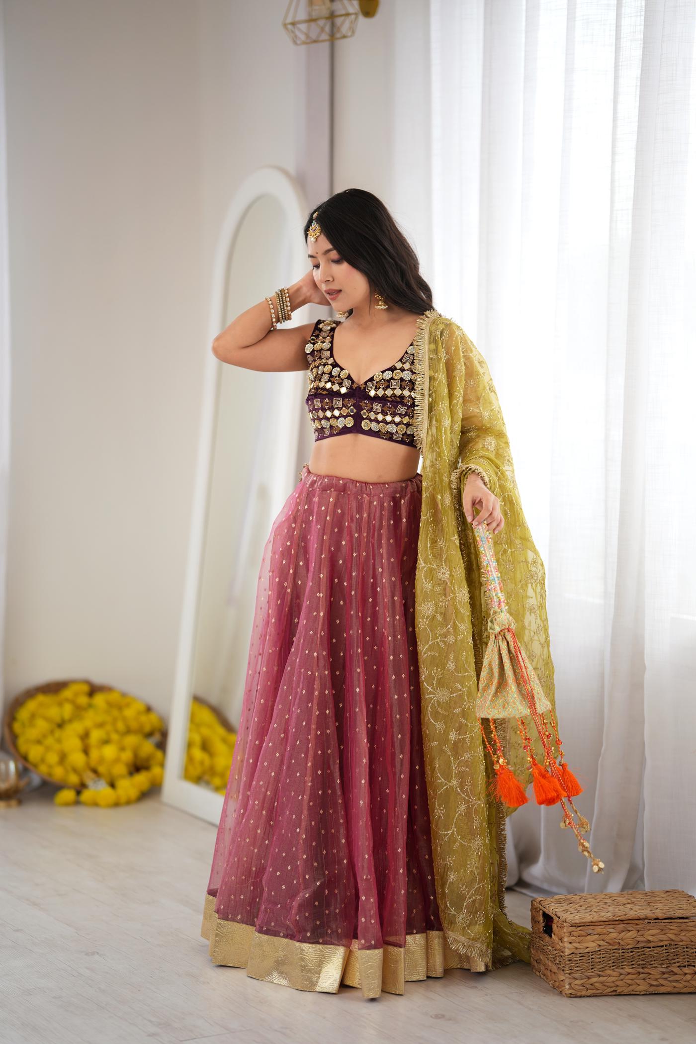 Angoori Gulnaar Lehenga Set